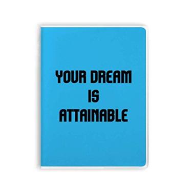 Imagem de Caderno de frases inspiradoras e alcançáveis, capa de chiclete, diário de capa macia