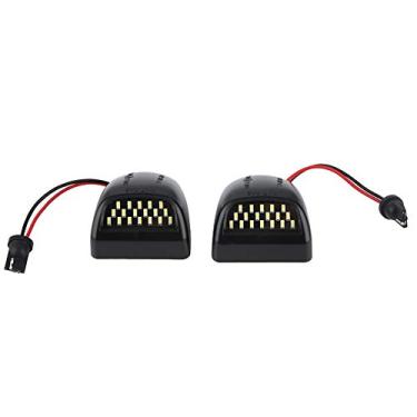 Imagem de Luz da Placa de Licença, 2 Peças ABS Lâmpada de Placa de Carro LED Compatível Com Chevrolet Silverado