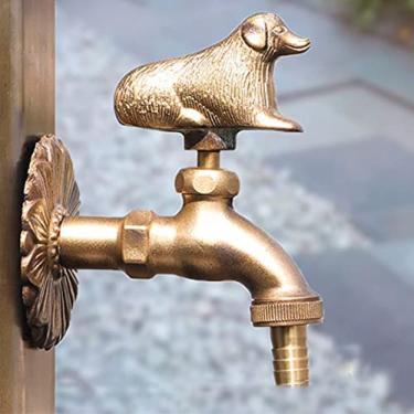 Imagem de Torneira De Animal Antigo Para Exterior, Torneira Decorativa De Latão Maciço, Torneira De Torneira De Água Exterior Exclusiva Torneira De Jardim Com Design De Pássaro Bonito, Adequada Para Jardim,