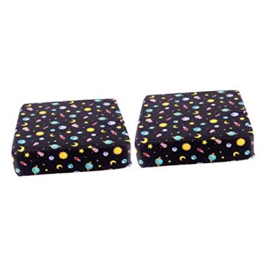 Imagem de SAFIGLE 2 Peças Almofada De Elevação Da Cadeira De Jantar Para Crianças Almofada De Jantar Almofada Para Cadeira De Jantar Tecido De Sarja Cadeira Infantil Destacável Criança Pequena