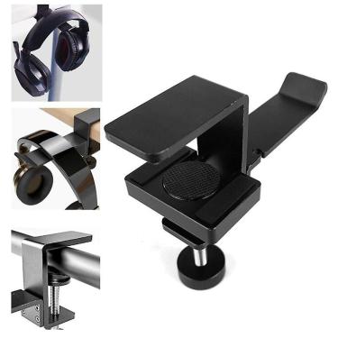 Imagem de Suporte de suspensão de fone de ouvido de fone de ouvido de metal giratório de 360 graus