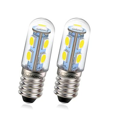 Imagem de Ruiandsion E14 Lâmpada LED AC 110V Lâmpada de Geladeira Branca 5050 7SMD Chips de LED Substituição para Velas Iluminação Doméstica (pacote com 2)