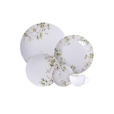 Imagem de Aparelho de Jantar 20 peças Tramontina Magnolia em Porcelana Decorada - Rosa