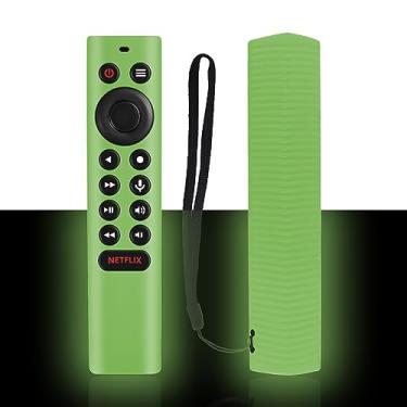 Imagem de JKZTJOF Capa para controle remoto verde luminosa adequada para NVIDIA Shield TV Pro/4K HDR Controle Remoto Leve Antiderrapante Capa de Silicone para Pele