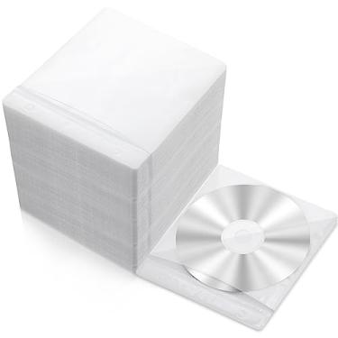 Imagem de Kanayu 600 peças de capas de armazenamento de disco para CDs, caixas de armazenamento de disco, refil de dupla face, capas de plástico para armazenamento de CD e DVD, suprimentos de proteção 13 x 14,5