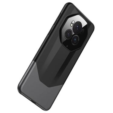 Imagem de LTLMYDAM Capa para Honor Magic 6 Pro, capa protetora para câmera, ajuste magnético, à prova de choque, leve, proteção antiqueda, ultrafina, capa para celular, preta