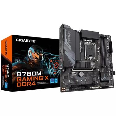 Imagem de Placa Mae Gigabyte INTEL B760M Gaming X MATX LGA 1700 M.2 NVME 4XDDR4 MAX. 128GB 1X DP 1X HDMI