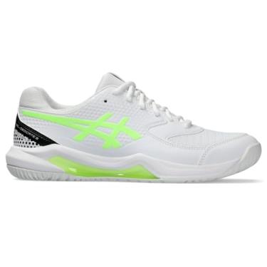 Imagem de ASICS Tênis masculino Gel-Dedicate 8, Branco/Lime Burst, 46