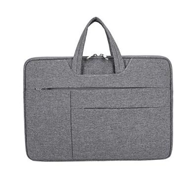 Imagem de Case Pasta Executiva Impermeável Para Notebook Até 14 Polegadas e MacBook 13 Leve Portátil Proteção Ideal Para Trabalho Escola e Viagens - ZAFIN (Cinza)