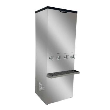 Imagem de Bebedouro Industrial 200 Litros Inox 4 Torneiras Geladas BI200L 220V - Venâncio
