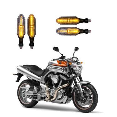Imagem de Kit 4 Setas Sequenciais Pisca de Led Modelo P26S Para Moto MT01 2010 2
