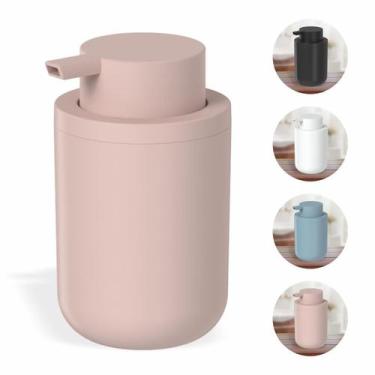 Imagem de Porta sabonete líquido dispenser detergente alcool banheiro - ou, rosa