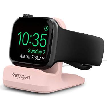 Imagem de Spigen S350 Projetado para Apple Watch Suporte Carregador Compatível com Ultra 3/2/1 49mm, Series 11/10 46/42mm, 9/8/7 45/41mm, SE3/SE2/SE/6/5/4 44/40mm, 3/2/1 42/38mm com Base Estável Antiderrapante - Rosa