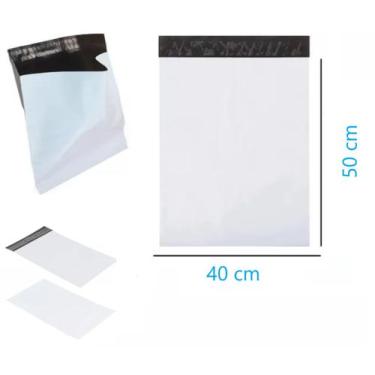 Imagem de Saco Embalagem Branco Envios Correios E-commerce 50 unidades 40x50 - V