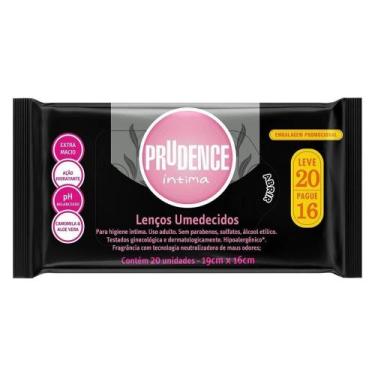 Imagem de Lenços Umedecidos Prudence para Higiêne Íntima 20 Unidades