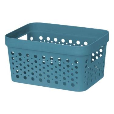 Imagem de Cestos Organizador  s/ Tampa Trama Rattan 2L Usual Utilid - Usual Util