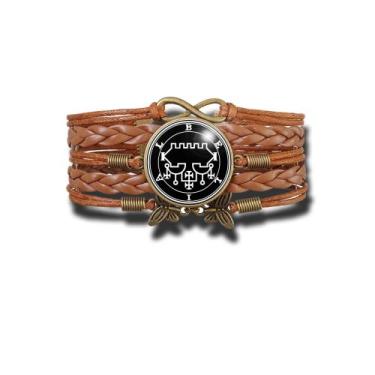 Imagem de Pulseira Feminina Sigilo de Belial Goétia Ajustável - RECANTO ASTRAL