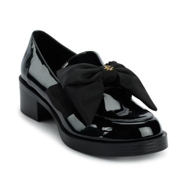 Imagem de KARL LAGERFELD Mocassim feminino Camilia Bow para uso diário, Preto, 35
