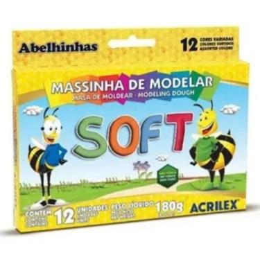 Imagem de Massa de modelar acrilex - 12 cores