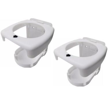 Imagem de 2 Porta Copo Retratil Lancha Ônibus Carro Universal Branco - TOP-AR