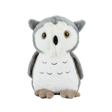 Imagem de Coruja Cinza ou Marrom 23cm Pelúcia - Fofy Toys, Cinza