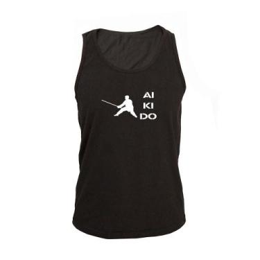 Imagem de Regata Masculina Algodão Aikido 1 Estampada Verão Moderna - Ragor, G, 