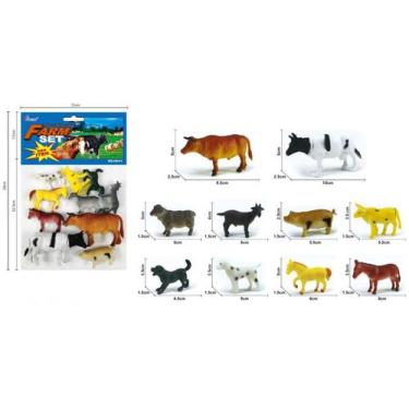 Imagem de Brinquedo sendo kit animal emborrachado  (fazenda) - P&D