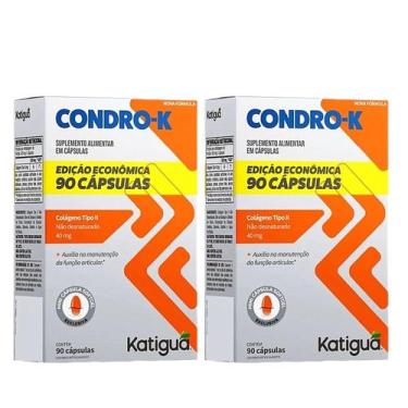 Imagem de Kit 2 Condro-k Colágeno Tipo 2 90 Cápsulas - Katigua
