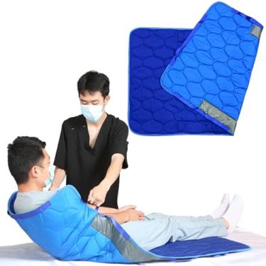 Imagem de Ehucon Almofada de posicionamento com alças, colchão de transferência reutilizável e lavável de 133 cm × 73 cm para transferir/girar/levantar/reposicionar pacientes acamados, idosos, deficientes,