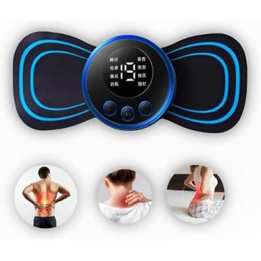 Imagem de Mini Massageador Ortopédico Elétrico Portátil Recarregável para Dor Muscular Coluna Pescoço Lombar Pernas e Abdômen Alivia Dor Tensão Muscular Relaxamento Muscular Sem Fio USB