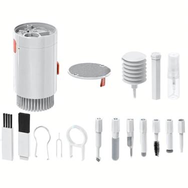 Imagem de Kit de Limpeza 20 em 1 para Teclados, PC e Fones! Inclui Removedor de Teclas, Borrifador, Placa de Limpeza, Escovas e Ferramentas Detalhadas para Limpeza Profunda e Eficiente.