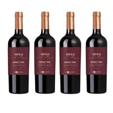 Imagem de Kit 4 Un Vinho Miolo Single Vineyard Cabernet Franc 750 ml
