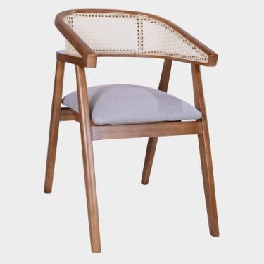 Imagem de Cadeira Micenas Estrutura Nozes Vários Tecidos em Linho e Veludo - Dat