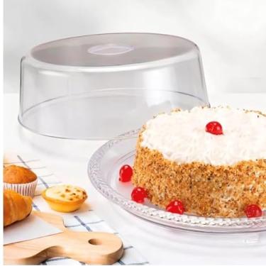 Imagem de Boleira Porta Bolo Decorada Trança Com Tampa Para Mesa - Keita