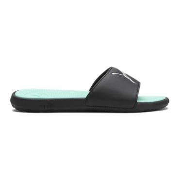 Imagem de PUMA Sandália feminina Cool Cat 2.0 Sport WNS Slide, Puma Preto-puma Prata-Fair Aqua, 35