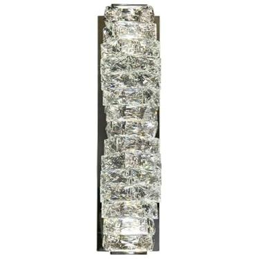 Imagem de Luminárias de parede de cristal de personalidade moderna nórdica 5W LED Fonte de luz Corpo da lâmpada de aço inoxidável Arandelas de parede Criatividade Fundo de parede Quarto Sala de estar