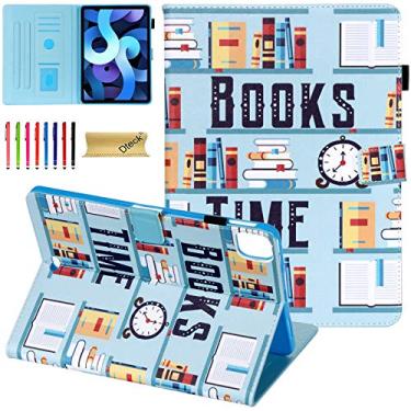 Imagem de Dteck Capa para iPad Air M2 11 polegadas 2024/iPad Air 4 2020/iPad Air 5th 2022 11 polegadas/iPad Pro 11 polegadas, capa flip fólio de couro PU com suporte carteira protetora inteligente com