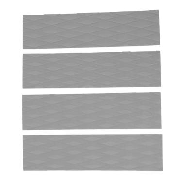 Imagem de 4PCs Surfboard Taction Pads, Anti -Slip Slip Skimboard Deck Taction Pads para Caiaques, Skimboards, Longboards (Cinza)