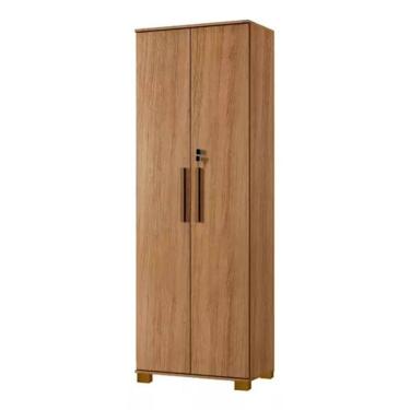 Imagem de Armário Multiuso Bahia 2 Porta Com Chave 4 Prateleira Interna Cinamomo