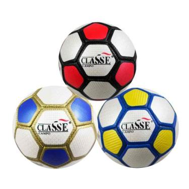 Imagem de Bola De Futebol Para Campo Resistente Tamanho 05 Oficial - CLASSE, Azu