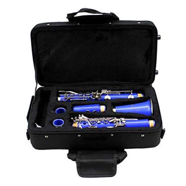 Imagem de Estojo para clarinete, estojo de armazenamento de clarinete de pano Oxford espesso acolchoado de espuma com alça para clarinete, estojo de instrumento musical