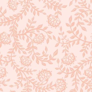 Imagem de Papel De Parede Temático Floral Ramificado Rosa - 2,50x0,50m - NoBrand