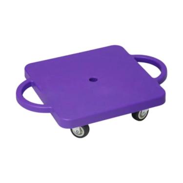 Imagem de Deevoka Placa de scooter de piso com alças sentadas scooter brinquedo de motor para crianças com rolos para atividades ao ar livre em casa de ginástica, Tolet