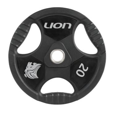 Imagem de Anilha 20 Kg Musculação Em Aço E Borracha Vulcanizada Lion