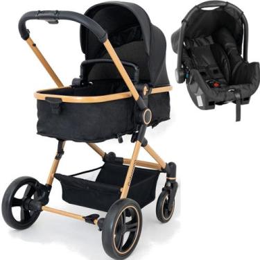 Imagem de Carrinho de Bebe Moises com Bebe Conforto Galzerano Ivy Gold