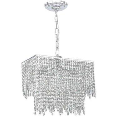 Imagem de Lustre Finesse com Base Pendente e Adornos em Acrílico de Alto Brilho 