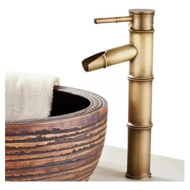 Imagem de Torneira Cascata Bica Alta Para Lavatório Banheiro Cuba Monocomando Ba