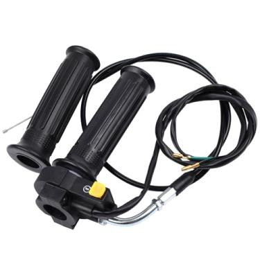 Imagem de Royitay Conjunto de manípulo do acelerador giratório e cabo do acelerador de 91.4 cm com conjunto de interruptores de desligamento para guidão de 7/20.3 cm 49cc 50cc 80cc 100cc Scooter Motor a Gás