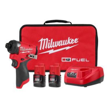 Imagem de Kit de driver de impacto hexagonal sem fio Milwaukee 3453-22 12V
