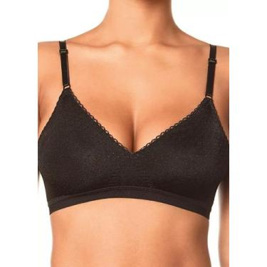 Imagem de Sutiã Sem Aro E Sem Bojo Poás Demillus 61411, Preto, 50